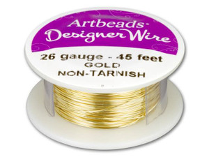 Artbeads Designer Wire - Gold Non-Tarnish 26 Gauge (45 ft. spool) Artbeads Designer Wire - Gold Non-Tarnish 26 Gauge (45 ft. spool)