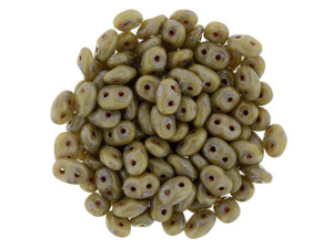 Clearance - Was $3.77 - Matubo SuperDuo 2 x 5mm Ashen Gray - Picasso 2-Hole Seed Bead 2.5-Inch Tube Clearance - Was $3.77 - Matubo SuperDuo 2 x 5mm Ashen Gray - Picasso 2-Hole Seed Bead 2.5-Inch Tube