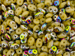Clearance - Was $4.07 - Matubo SuperDuo 2 x 5mm Opaque Beige - Vitral 2-Hole Seed Bead 2.5-Inch Tube Clearance - Was $4.07 - Matubo SuperDuo 2 x 5mm Opaque Beige - Vitral 2-Hole Seed Bead 2.5-Inch Tube
