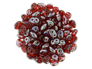 Clearance - Was $3.49 - Matubo SuperDuo 2 x 5mm Siam Ruby - Celsian 2-Hole Seed Bead 2.5-Inch Tube Clearance - Was $3.49 - Matubo SuperDuo 2 x 5mm Siam Ruby - Celsian 2-Hole Seed Bead 2.5-Inch Tube