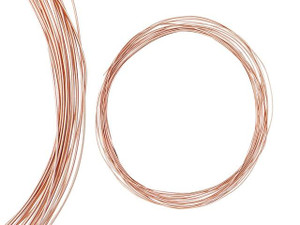 Artbeads Designer Wire - Half-Round 21 Gauge - 12 Feet Non-Tarnish Rose Gold Artbeads Designer Wire - Half-Round 21 Gauge - 12 Feet Non-Tarnish Rose Gold