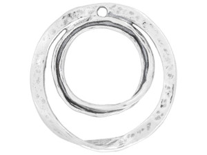 Artbeads Sterling Silver Circle in Circle Cutout Pendant Artbeads Sterling Silver Circle in Circle Cutout Pendant