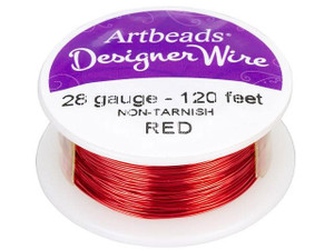 Artbeads Designer Wire - Red Non-Tarnish 28 Gauge (120 ft. spool) Artbeads Designer Wire - Red Non-Tarnish 28 Gauge (120 ft. spool)