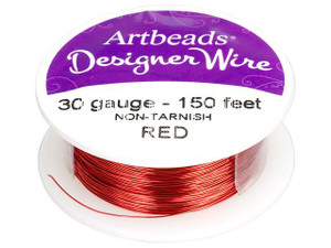Artbeads Designer Wire - Red Non-Tarnish 30 Gauge (150 ft. spool) Artbeads Designer Wire - Red Non-Tarnish 30 Gauge (150 ft. spool)