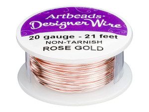 20 Gauge CHAMPAGNE GOLD Wire Round Tarnish Resistant Parawire -  Denmark