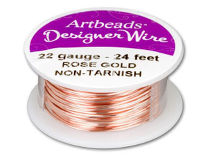Artbeads Designer Wire - Rose Gold Non-Tarnish 22 Gauge (24 ft. spool) Artbeads Designer Wire - Rose Gold Non-Tarnish 22 Gauge (24 ft. spool)