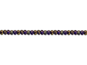 Czech Glass 5 x 3mm Deep Cobalt Blue Transparent Turquoise Opaque Mix with Gold Luster Rondelle Bead Strand by Raven's Journey Czech Glass 5 x 3mm Deep Cobalt Blue Transparent Turquoise Opaque Mix with Gold Luster Rondelle Bead Strand by Raven's Journey