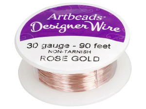 Artbeads Designer Wire - Rose Gold Non-Tarnish 30 Gauge (90 ft. spool) Artbeads Designer Wire - Rose Gold Non-Tarnish 30 Gauge (90 ft. spool)