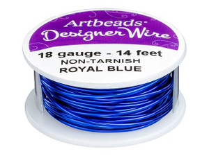 Artbeads Designer Wire - Royal Blue Non-Tarnish 18 Gauge (14 ft. spool) Artbeads Designer Wire - Royal Blue Non-Tarnish 18 Gauge (14 ft. spool)