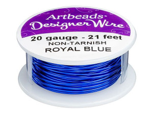 Artbeads Designer Wire - Royal Blue Non-Tarnish 20 Gauge (21 ft. spool) Artbeads Designer Wire - Royal Blue Non-Tarnish 20 Gauge (21 ft. spool)