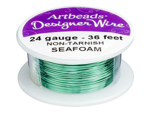 Artbeads Designer Wire - Seafoam Non-Tarnish 24 Gauge (36 ft. spool) Artbeads Designer Wire - Seafoam Non-Tarnish 24 Gauge (36 ft. spool)