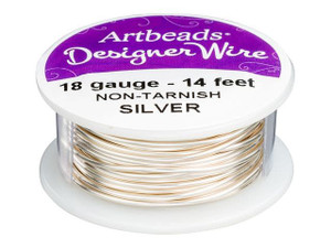 Artbeads Designer Wire - Silver Non-Tarnish 18 Gauge (14 ft. spool) Artbeads Designer Wire - Silver Non-Tarnish 18 Gauge (14 ft. spool)