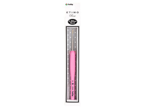 Tulip ETIMO Rose Steel Crochet Hook With Cushion Grip Pink Single