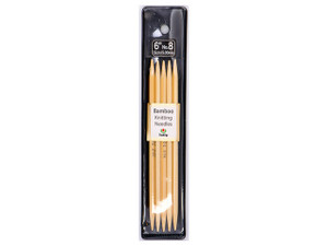 Tulip 6" (15cm) Bamboo Knitting Needles (5 Pcs) : Size 8 (5.00mm) Tulip 6" (15cm) Bamboo Knitting Needles (5 Pcs) : Size 8 (5.00mm)