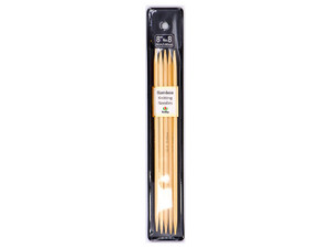 Tulip 8 (20cm) Bamboo Knitting Needles (5 Pcs) : Size 9 (5.50mm) 