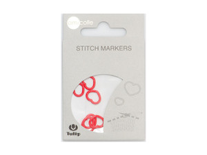 Tulip Stitch Markers - Heart - Red Medium (7 Pcs) Tulip Stitch Markers - Heart - Red Medium (7 Pcs)