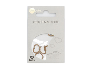 Tulip Stitch Markers - Heart - Brown Large (7 Pcs) Tulip Stitch Markers - Heart - Brown Large (7 Pcs)