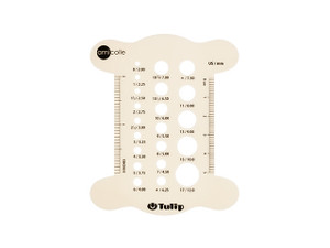 Tulip Knitting Needle Gauge : White Tulip Knitting Needle Gauge : White