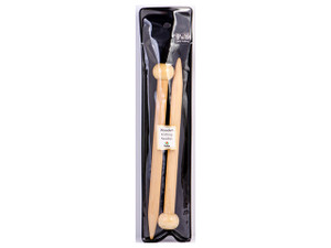 Tulip 9" (23cm) Wooden Knitting Needles (2 Pcs) : 15mm Tulip 9" (23cm) Wooden Knitting Needles (2 Pcs) : 15mm