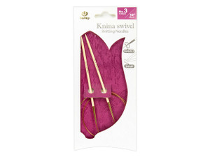 Tulip Knina Swivel Knitting Needles 32"-80cm No.3 3.25mm Tulip Knina Swivel Knitting Needles 32"-80cm No.3 3.25mm
