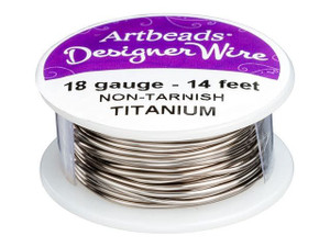 Artbeads Designer Wire - Titanium Non-Tarnish 18 Gauge (14 ft. spool) Artbeads Designer Wire - Titanium Non-Tarnish 18 Gauge (14 ft. spool)