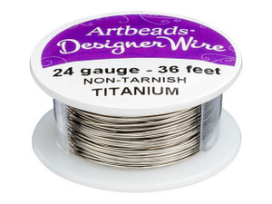 BeadSmith Craft Wire Titanium Color 18, 20, 22, 24, 26, 28 Gauge