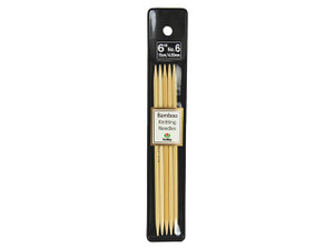 Tulip 6" (15cm) Bamboo Knitting Needles (5 Pcs) : Size 6 (4.00mm) Tulip 6" (15cm) Bamboo Knitting Needles (5 Pcs) : Size 6 (4.00mm)