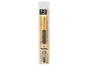 Tulip Etimo Crochet Hook with Cushion Grip : Size F-5 (3.75mm) Tulip Etimo Crochet Hook with Cushion Grip : Size F-5 (3.75mm)