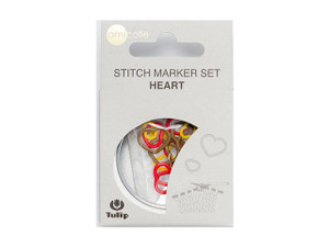 Tulip Stitch Marker Set - Heart - Yellow, Red, Brown (15 Pcs) Tulip Stitch Marker Set - Heart - Yellow, Red, Brown (15 Pcs)