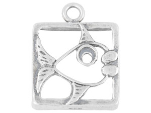 Artbeads Sterling Silver Funky Fish Charm Artbeads Sterling Silver Funky Fish Charm