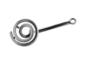 Clearance - Was $12.19 - Artbeads Sterling Silver Spiral Donut Holder Clearance - Was $12.19 - Artbeads Sterling Silver Spiral Donut Holder