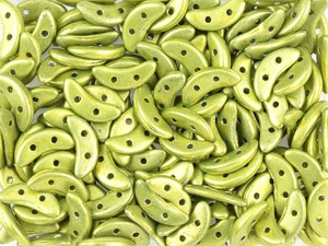 CzechMates Glass 4 x 10mm 2-Hole ColorTrends Saturated Metallic Primrose Yellow Crescent Bead 2.5-Inch Tube CzechMates Glass 4 x 10mm 2-Hole ColorTrends Saturated Metallic Primrose Yellow Crescent Bead 2.5-Inch Tube