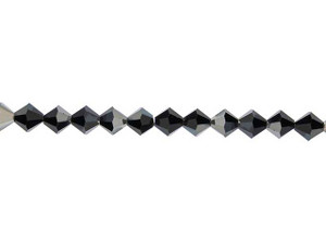 Clearance - Was $11.59 - Preciosa Jet Hematite Halfcoat 10mm Bicone Bead (24pcs) Clearance - Was $11.59 - Preciosa Jet Hematite Halfcoat 10mm Bicone Bead (24pcs)
