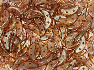 CzechMates Glass 4x10mm 2-Hole Rose Gold Topaz Luster Crescent Bead, 2.5-Inch Tube CzechMates Glass 4x10mm 2-Hole Rose Gold Topaz Luster Crescent Bead, 2.5-Inch Tube