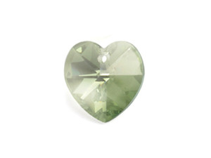 Clearance - Was $18.29 - Preciosa Viridian 18mm Heart Pendant (6pcs) Clearance - Was $18.29 - Preciosa Viridian 18mm Heart Pendant (6pcs)