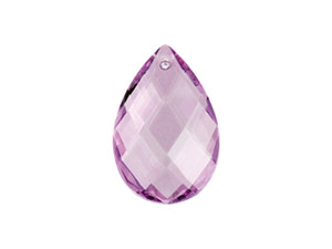 Clearance - Was $7.79 - Preciosa Light Lilac 39 x 25mm Drop Almond Pendant Clearance - Was $7.79 - Preciosa Light Lilac 39 x 25mm Drop Almond Pendant
