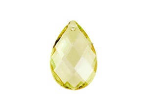 Clearance - Was $18.19 - Preciosa Light Brown 63 x 41mm Drop Almond Pendant Clearance - Was $18.19 - Preciosa Light Brown 63 x 41mm Drop Almond Pendant
