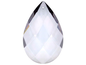 Clearance - Was $55.59 - Preciosa Dove Grey 89 x 58mm Drop Almond Pendant Clearance - Was $55.59 - Preciosa Dove Grey 89 x 58mm Drop Almond Pendant