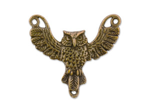 Anna Bronze Owl with Spread Wings Pendant Antique Bronze Anna Bronze Owl with Spread Wings Pendant Antique Bronze