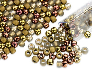 Artbeads Hot Cocoa Designer Blend, 6/0 TOHO Round Seed Beads Artbeads Hot Cocoa Designer Blend, 6/0 TOHO Round Seed Beads