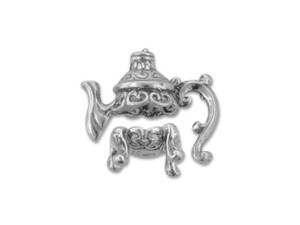 Clearance - Was $11.49 - Artbeads Sterling Silver Open Teapot Bead Holder Clearance - Was $11.49 - Artbeads Sterling Silver Open Teapot Bead Holder