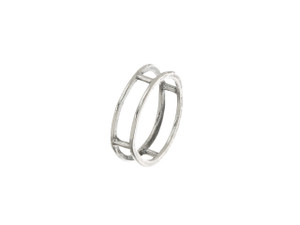 Clearance - Was $12.79 - Artbeads Sterling Silver Double Ring with 4 Dividers Clearance - Was $12.79 - Artbeads Sterling Silver Double Ring with 4 Dividers