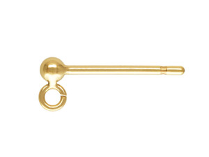 Gold-Filled 14K/20 2.0mm Ball Earring with Ring (1 Pair) Gold-Filled 14K/20 2.0mm Ball Earring with Ring (1 Pair)