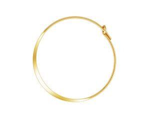 Gold-Filled 14K/20 0.70x25.0mm Flattened Wire Hoop (1 Pair) Gold-Filled 14K/20 0.70x25.0mm Flattened Wire Hoop (1 Pair)