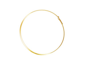 Gold-Filled 14K/20 0.70x45.0mm Flattened Wire Hoop (1 Pair) Gold-Filled 14K/20 0.70x45.0mm Flattened Wire Hoop (1 Pair)