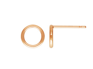 Rose Gold-Filled 14K/20 7mm Circle Post Earring (1 Pair) Rose Gold-Filled 14K/20 7mm Circle Post Earring (1 Pair)