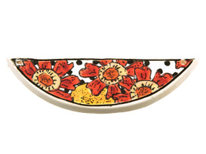 Damyanah Studio Crazy Poppies with Polka Dots Half Circle Pendant Damyanah Studio Crazy Poppies with Polka Dots Half Circle Pendant