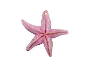 Gardanne Beads Light Raspberry Starfish Pendant