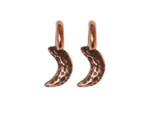 TierraCast Antique Copper-Plated Crescent Moon Charm TierraCast Antique Copper-Plated Crescent Moon Charm