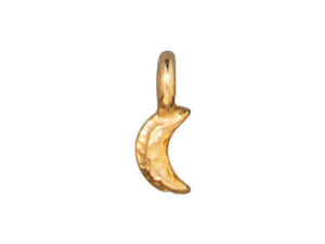 TierraCast Gold-Plated Crescent Moon Charm TierraCast Gold-Plated Crescent Moon Charm